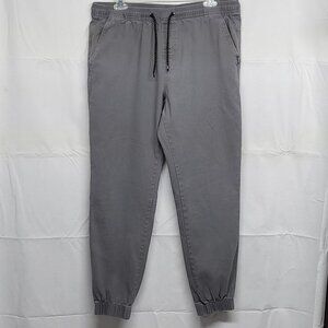 Tony Hawk Jogger Pants Mens Large Chino Pull On Elastic Waist Drawstring Skate